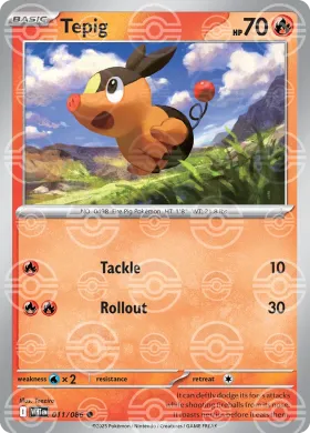 Tepig (WHT 11) White Flare