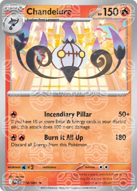 Chandelure (WHT 18) White Flare