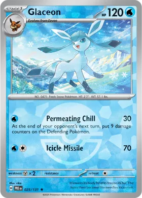 Glaceon (PRE 25) Prismatic Evolutions