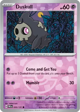 Duskull (PRE 35) Prismatic Evolutions