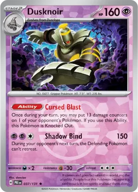 Dusknoir (PRE 37) Prismatic Evolutions