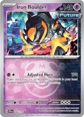 Iron Boulder (PRE 46) Prismatic Evolutions