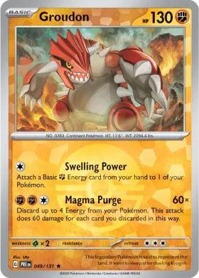 Groudon (PRE 49) Prismatic Evolutions