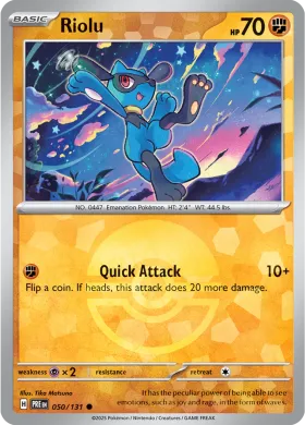 Riolu (PRE 50) Prismatic Evolutions