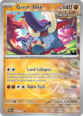 Great Tusk (PRE 55) Prismatic Evolutions