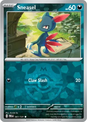 Sneasel (PRE 61) Prismatic Evolutions
