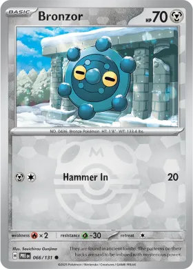 Bronzor (PRE 66) Prismatic Evolutions