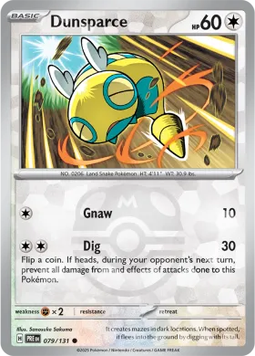 Dunsparce (PRE 79) Prismatic Evolutions