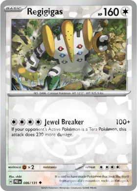Regigigas (PRE 86) Prismatic Evolutions