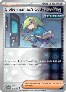 Ciphermaniac's Codebreaking (PRE 104) Prismatic Evolutions