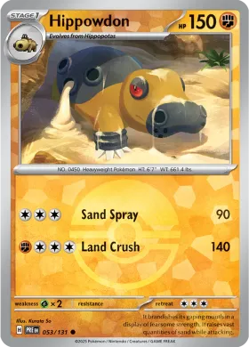 Hippowdon (PRE 53) Prismatic Evolutions