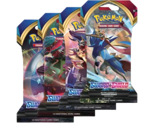 Sword And Shield: Base Set Sleeved Booster Pack Art Set