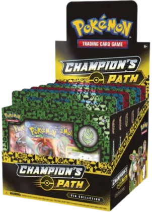 Champion's Path: Pin Collection Display - Turffield, Hulbury, & Motostoke Gym