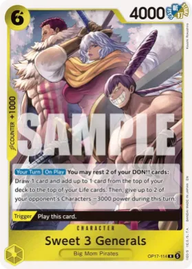 Sweet 3 Generals (OP17 114) The World's Strongest Warriors