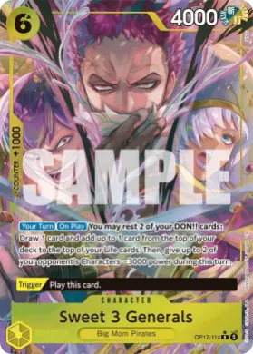 Sweet 3 Generals (OP17 114) The World's Strongest Warriors