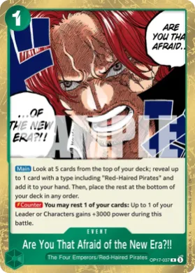 Are You That Afraid of the New Era?!! (OP17 037) The World's Strongest Warriors