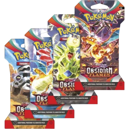 Obsidian Flames: Sleeved Booster Pack Art Set