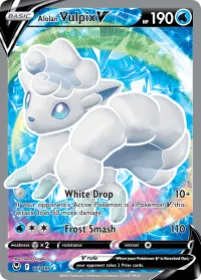 Alolan Vulpix V (SIT 173) Silver Tempest