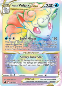 Alolan Vulpix VSTAR (SIT 197) Silver Tempest