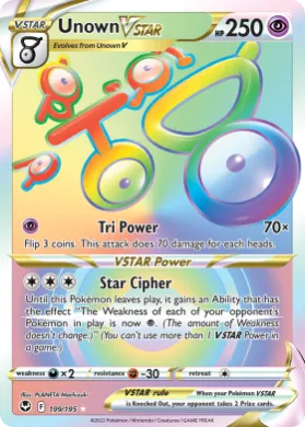 Unown VSTAR (SIT 199) Silver Tempest