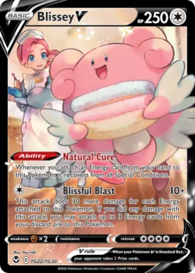 Blissey V (SIT TG22) Silver Tempest