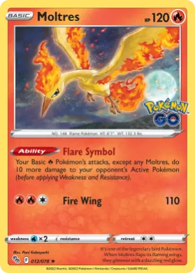 Moltres (PGO 12) Pokémon GO