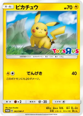 ピカチュウ (Pikachu) (SMP 262) Sun & Moon Promos