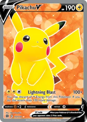 Pikachu V (BRS 157) Brilliant Stars