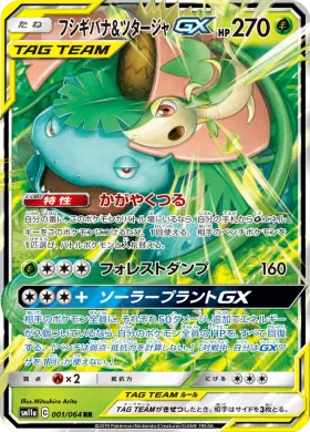 フシギバナ&ツタージャGX (Venusaur Snivy GX) (SM11a 001) Remix Bout