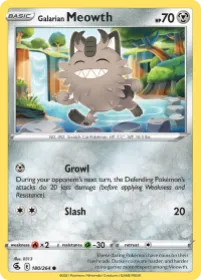 Galarian Meowth (FST 180) Fusion Strike