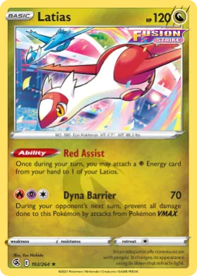 Latias (FST 193) Fusion Strike