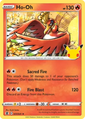 Ho-Oh (CEL 1) Celebrations