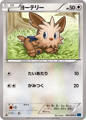 ヨーテリー (Lillipup) (XY1x 049) Collection X