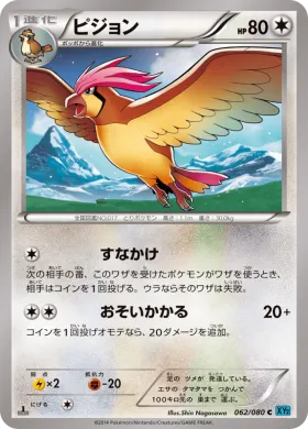 ピジョン (Pidgeotto) (XY2 062) Wild Blaze