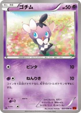 ゴチム (Gothita) (XY3 037) Rising Fist