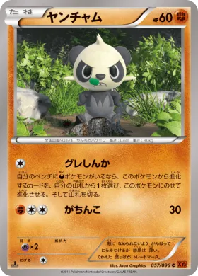 ヤンチャム (Pancham) (XY3 057) Rising Fist