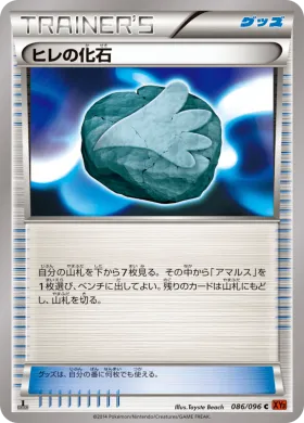 ヒレの化石 (Sail Fossil) (XY3 086) Rising Fist
