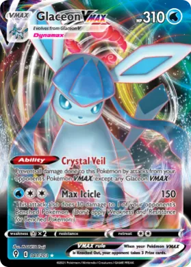 Glaceon VMAX (EVS 41) Evolving Skies