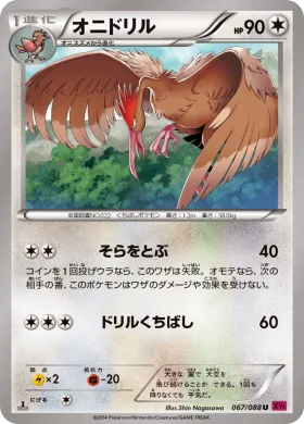 オニドリル (Fearow) (XY4 067) Phantom Gate