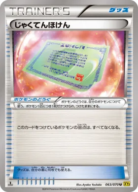 じゃくてんほけん (Weakness Policy) (XY5g 063) Gaia Volcano