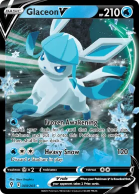 Glaceon V (EVS 40) Evolving Skies