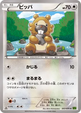 ビッパ (Bidoof) (XY5t 057) Tidal Storm