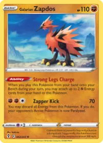 Galarian Zapdos (EVS 82) Evolving Skies