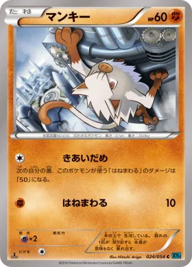 マンキー (Mankey) (XY11r 024) Cruel Traitor