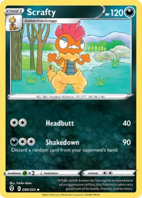 Scrafty (EVS 99) Evolving Skies