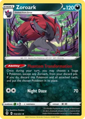 Zoroark (EVS 103) Evolving Skies