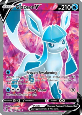 Glaceon V (EVS 174) Evolving Skies