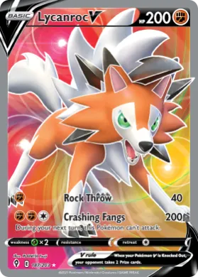 Lycanroc V (EVS 187) Evolving Skies