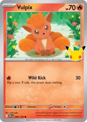 Vulpix (30C 009) 30th Celebration
