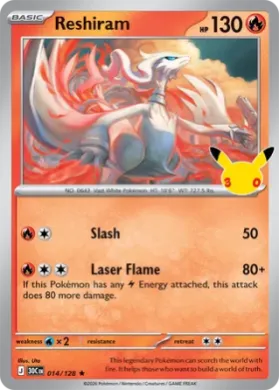 Reshiram (30C 014) 30th Celebration